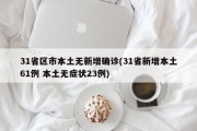 31省区市本土无新增确诊(31省新增本土61例 本土无症状23例)