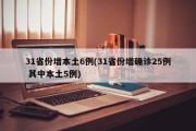 31省份增本土6例(31省份增确诊25例 其中本土5例)