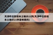 天津昨日新增本土确诊21例(天津昨日新增本土确诊21例是哪里的)