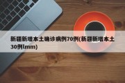 新疆新增本土确诊病例70例(新疆新增本土30例lmm)