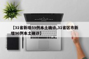 【31省新增59例本土确诊,31省区市新增96例本土确诊】