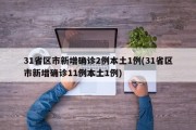 31省区市新增确诊2例本土1例(31省区市新增确诊11例本土1例)
