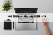 31省新增确诊15例/31省新增确诊55例