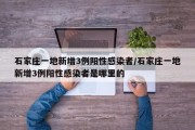石家庄一地新增3例阳性感染者/石家庄一地新增3例阳性感染者是哪里的