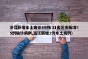 浙江新增本土确诊45例(31省区市新增55例确诊病例,浙江新增1例本土病例)