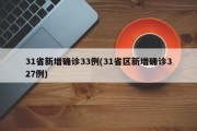 31省新增确诊33例(31省区新增确诊327例)