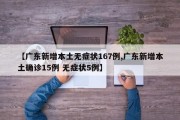 【广东新增本土无症状167例,广东新增本土确诊15例 无症状5例】