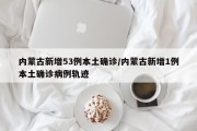 内蒙古新增53例本土确诊/内蒙古新增1例本土确诊病例轨迹