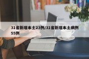 31省新增本土23例/31省新增本土病例55例