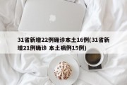 31省新增22例确诊本土16例(31省新增21例确诊 本土病例15例)