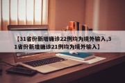 【31省份新增确诊22例均为境外输入,31省份新增确诊21例均为境外输入】
