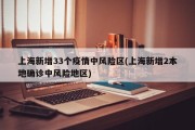 上海新增33个疫情中风险区(上海新增2本地确诊中风险地区)