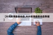 【大兴疫情最新动态,大兴疫情最新动态数据】