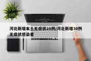 河北新增本土无症状28例/河北新增30例无症状感染者