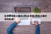 北京昨增本土确诊1例(北京增1例本土确诊活动轨迹)