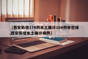 【西安新增174例本土确诊104例非密接,西安新增本土确诊病例】