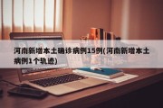 河南新增本土确诊病例15例(河南新增本土病例1个轨迹)