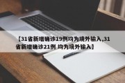 【31省新增确诊19例均为境外输入,31省新增确诊21例 均为境外输入】