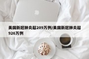 美国新冠肺炎超209万例/美国新冠肺炎超926万例