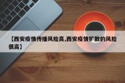 【西安疫情传播风险高,西安疫情扩散的风险很高】