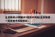 北京新增29例确诊5地升中风险(北京新增一处疫情中风险地区)